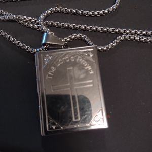 Bible pendant with chain